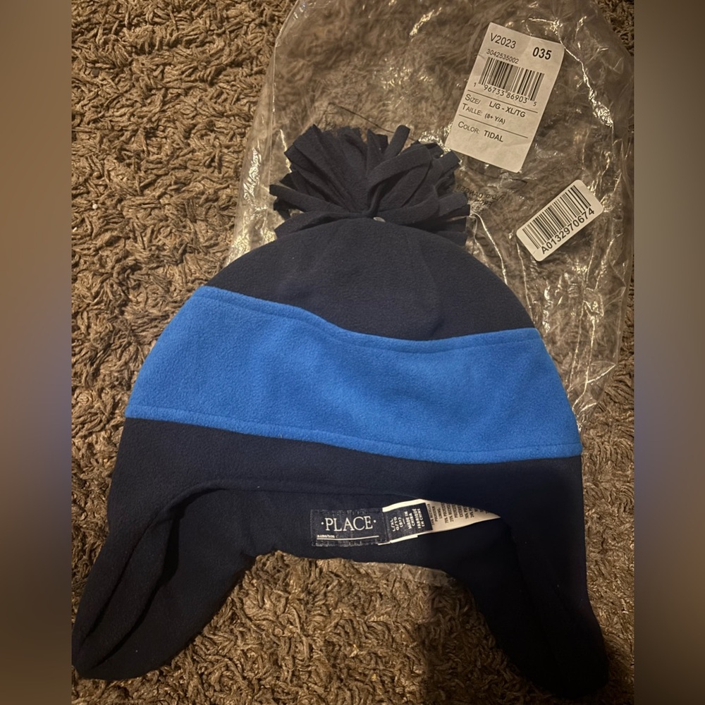 The Children's Place Navy and Blue Kids Hat